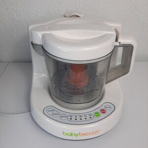 Baby Brezza One Step Baby Food Maker Steamer and Processor BRZ9043 White/Grey  S